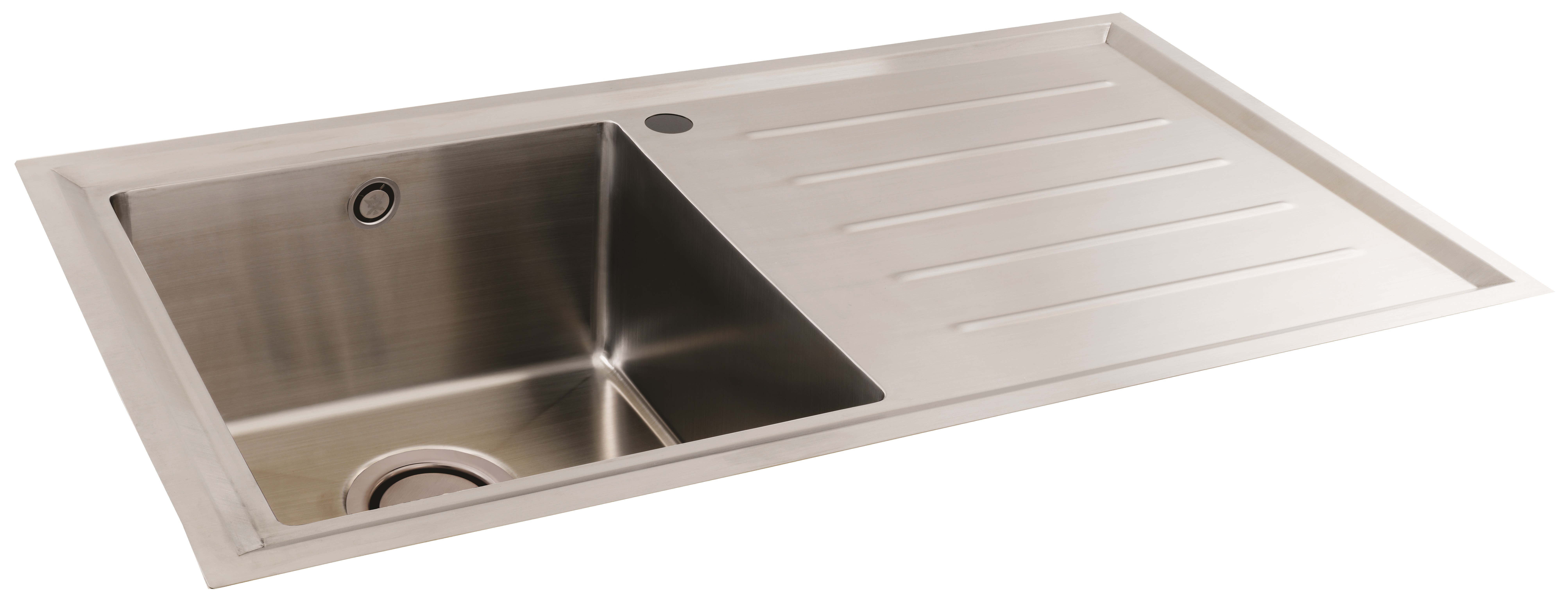 CARRON VELA 1.0 SINGLE BOWL SINK RH DRAINER S/S